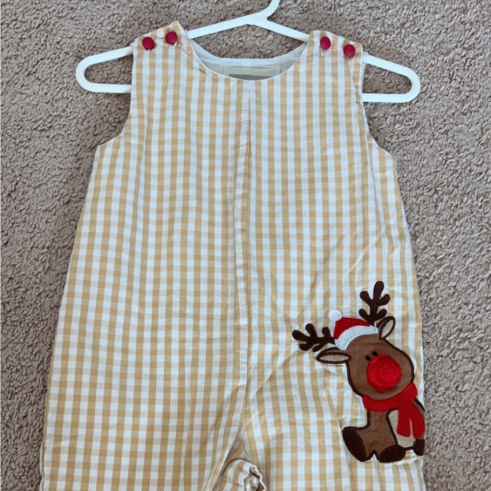 Lil cactus boys Christmas romper